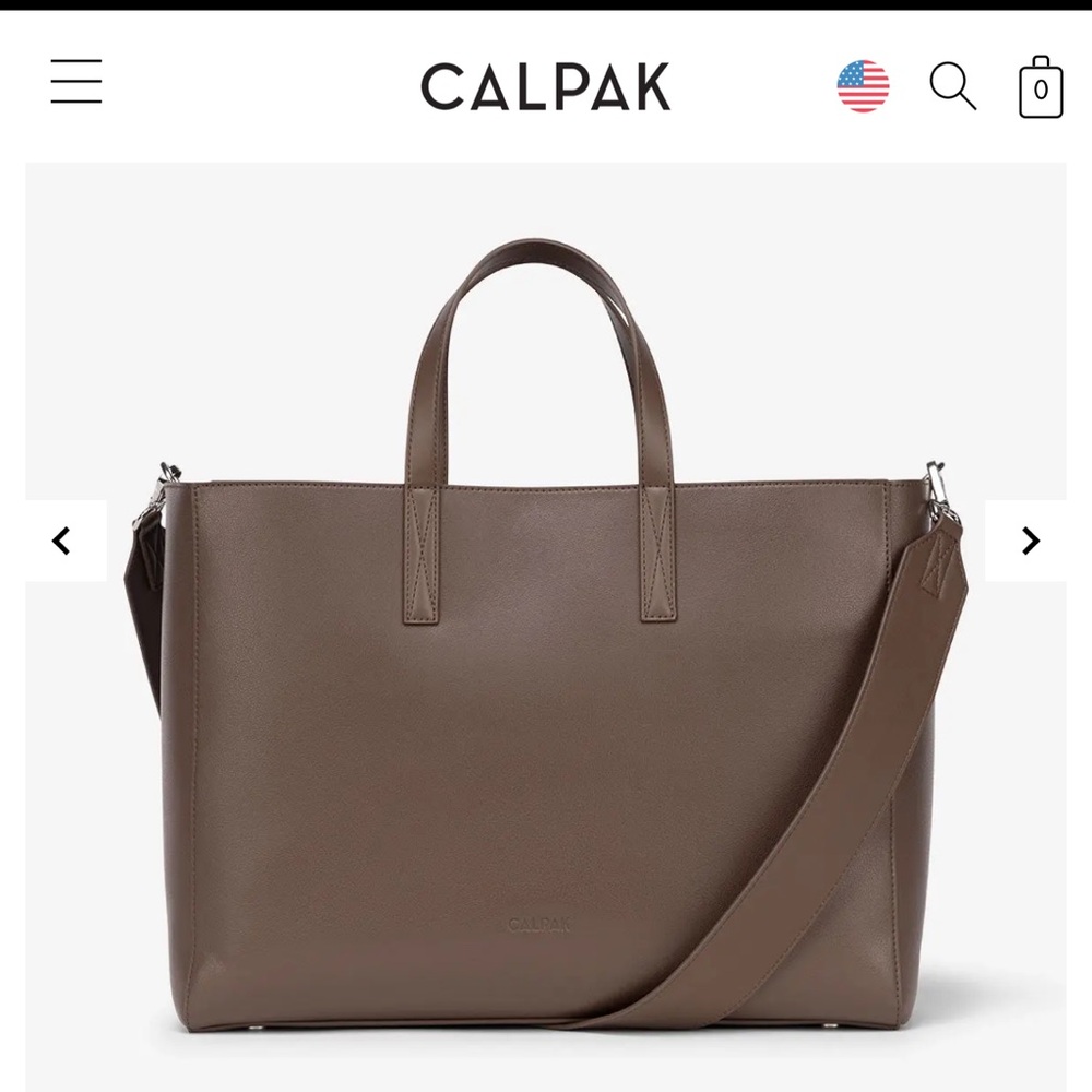 Calpak Brown Tote Bag